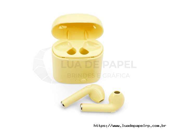 Fone de Ouvido Bluetooth com Case Carregador